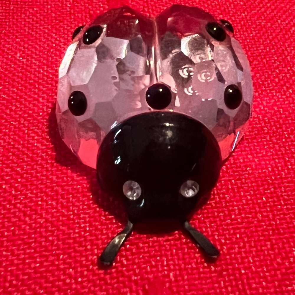 Swarovski crystal ladybug figurine